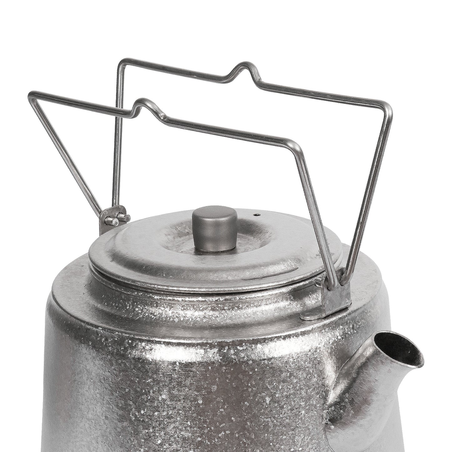 Titanium Bushcraft Kettle - Crystallized Finish - two handles