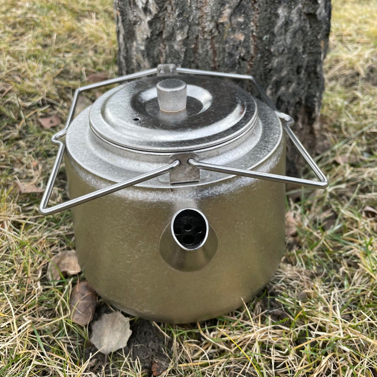 Titanium Bushcraft Kettle 1500ML - Crystallized Finish