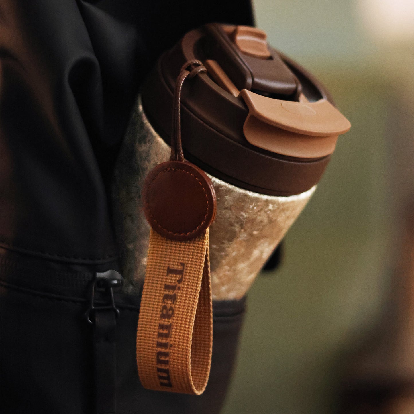 Crystallized Titanium Insulated Travel Coffee Mug with Lid 400ml/14 fl oz - 4 colors