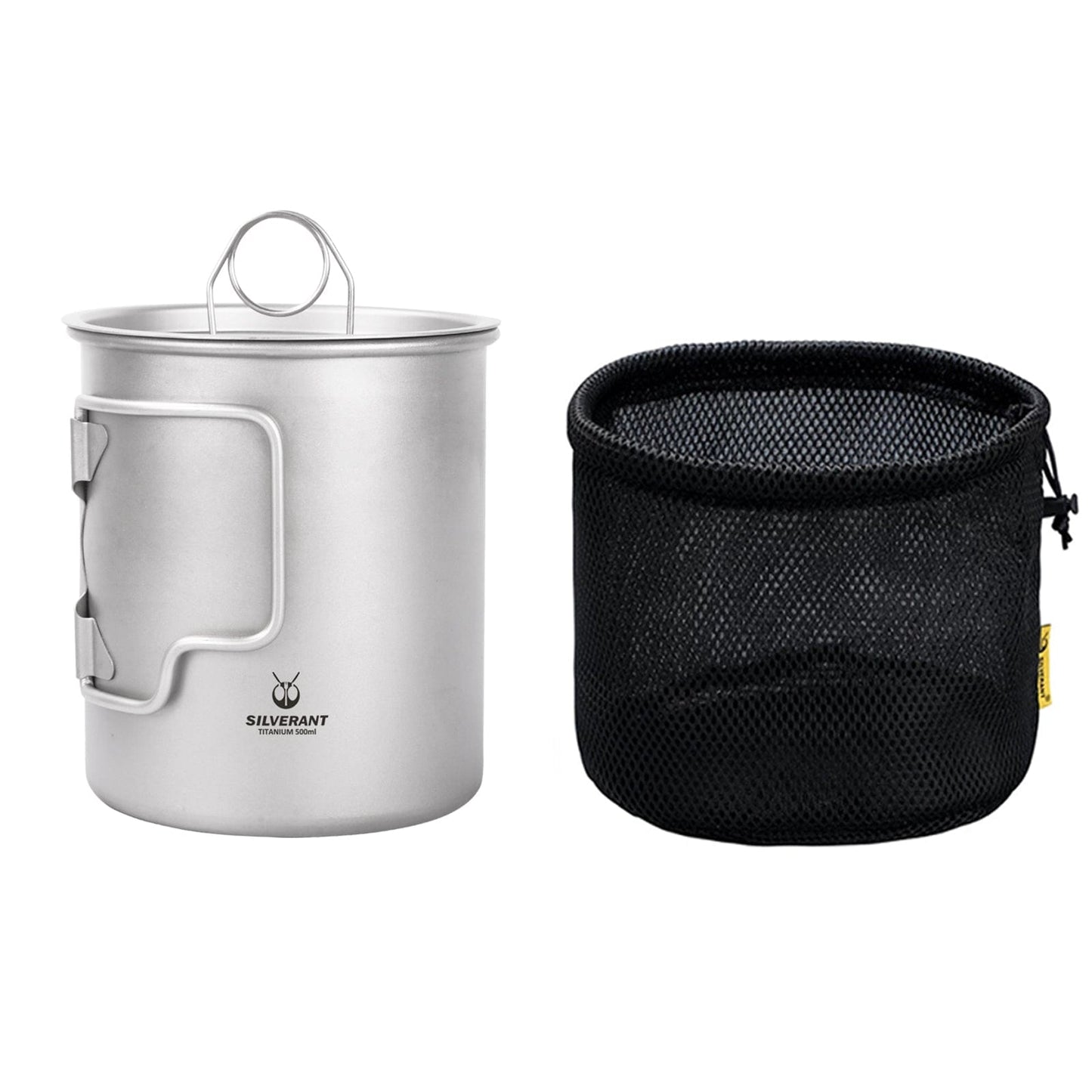 SliverAnt Titanium Multi-Fuel Stove & Cup Kit - Cup 500ml/17.6 fl oz