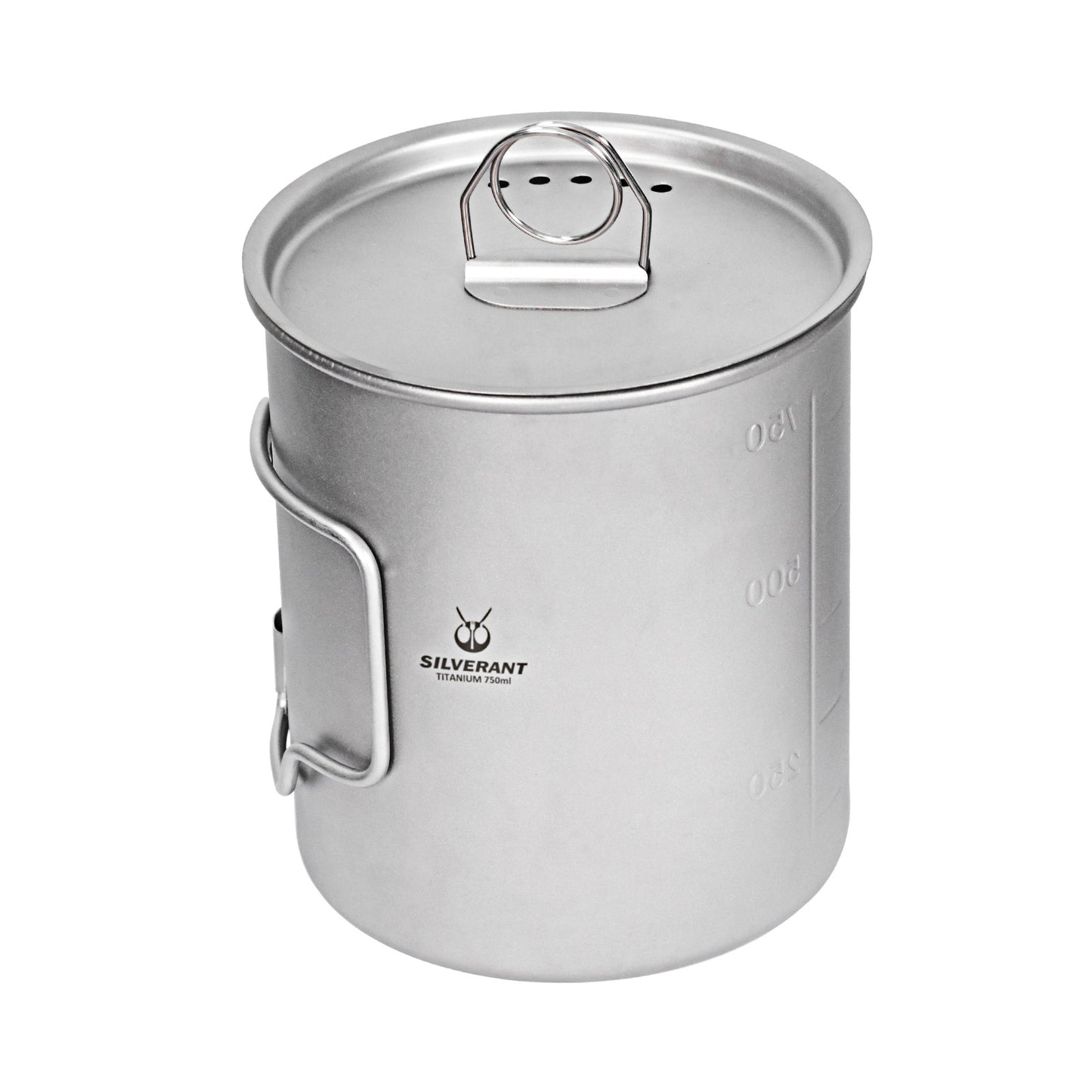 Titanium 750ml Pot With Lid - SilverAnt Outdoors