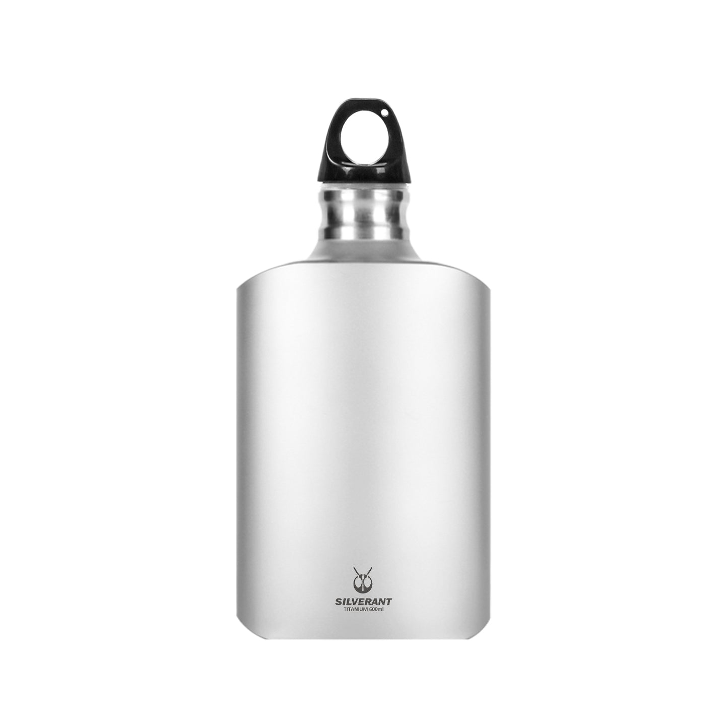 Ultralight Titanium Water Bottle 600ml/21 fl oz - Slim - SilverAnt Outdoors