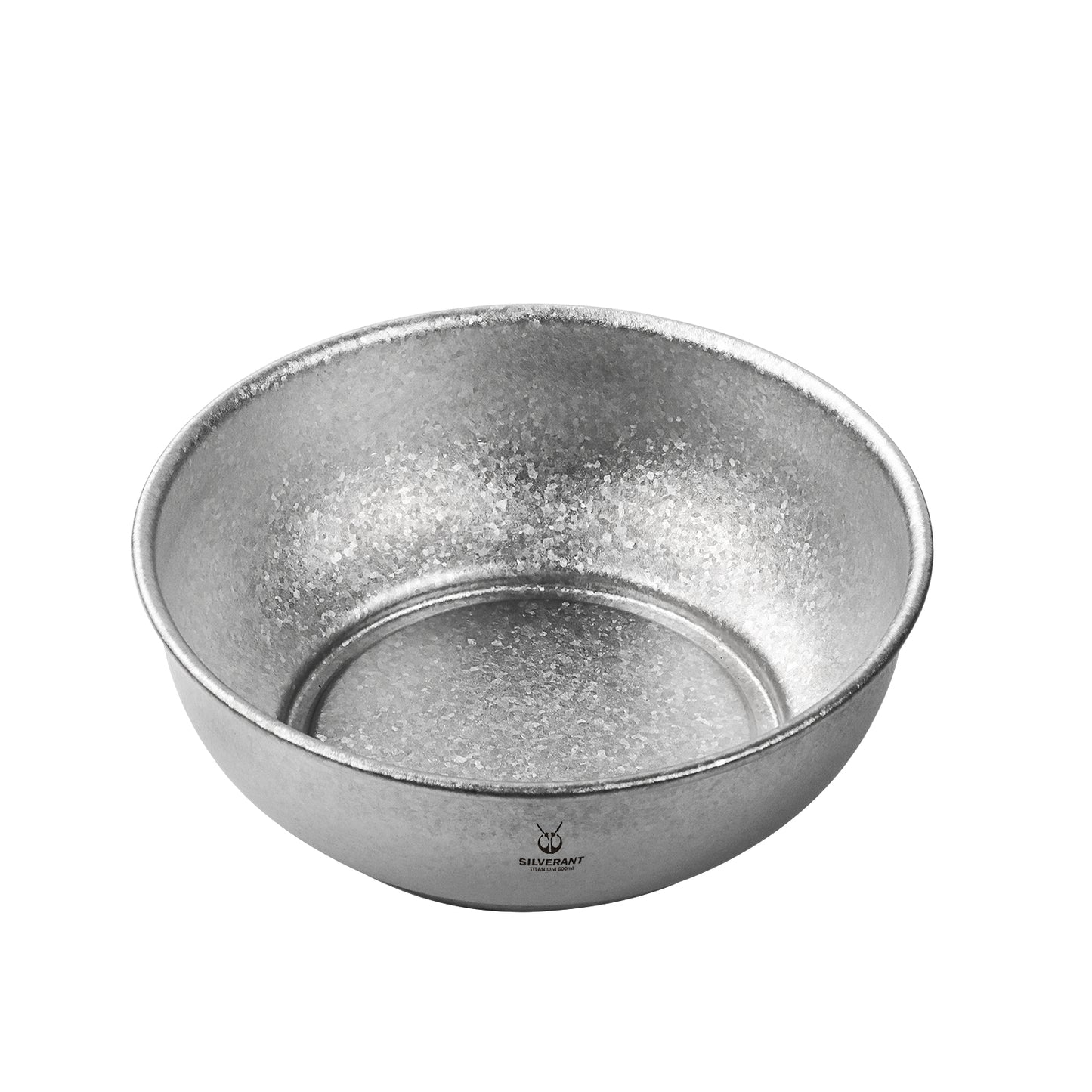 SilverAnt Titanium Camping Bowl 800ml/27.05 fl oz Crystallized Finish - inside
