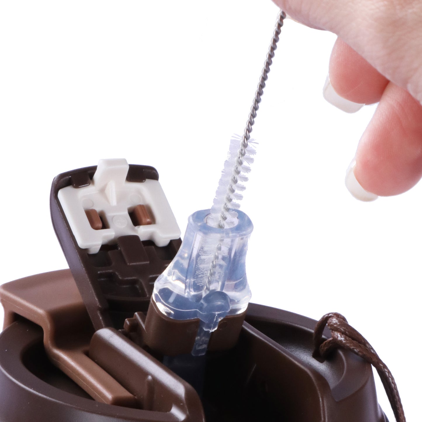 Crystallized Titanium Insulated Travel Coffee Mug with Lid 400ml/14 fl oz - Classic Silver