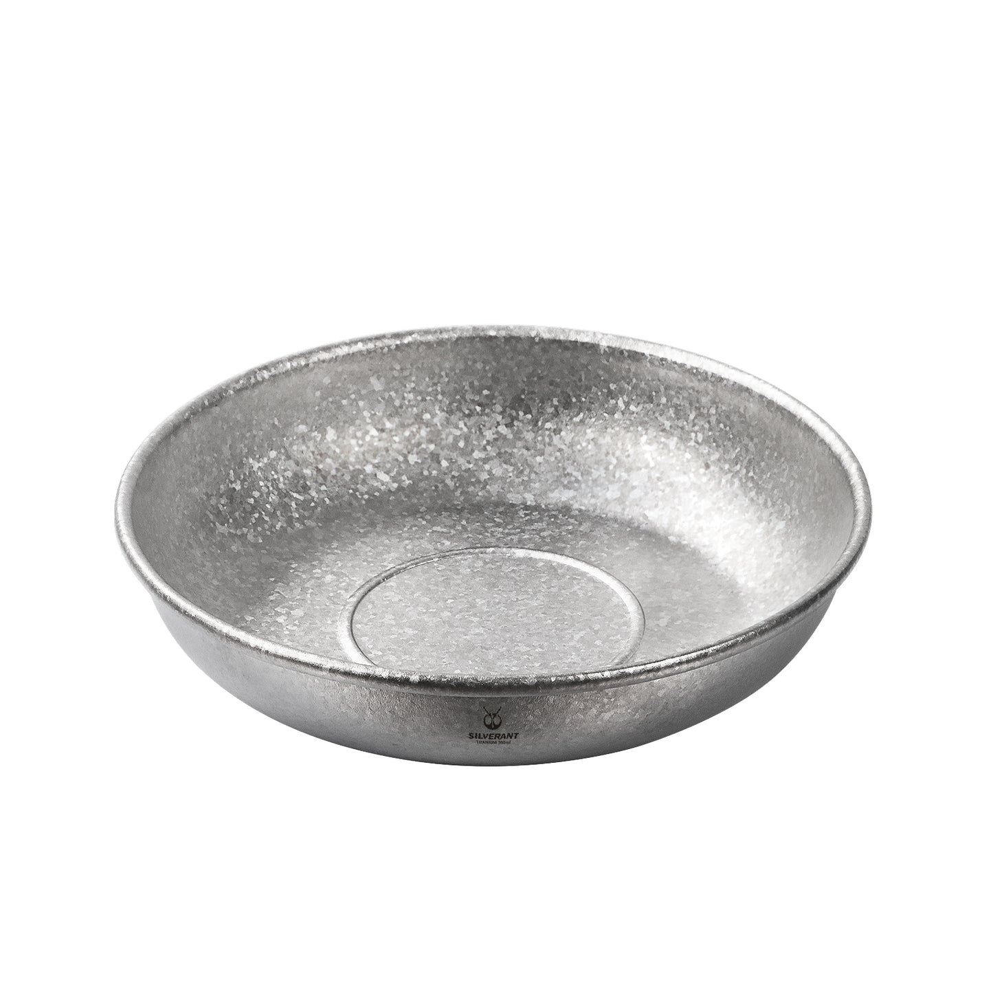 SilverAnt Titanium Camping Plate with a Crystallized Finish 300ml/10.14 fl oz - the inside