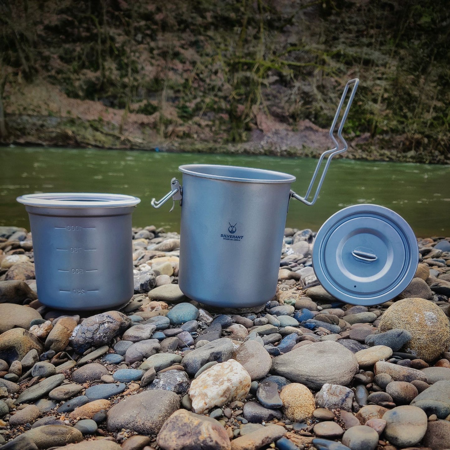 SilverAnt Titanium Rice Cooker - outter pot, innter filter, and lid