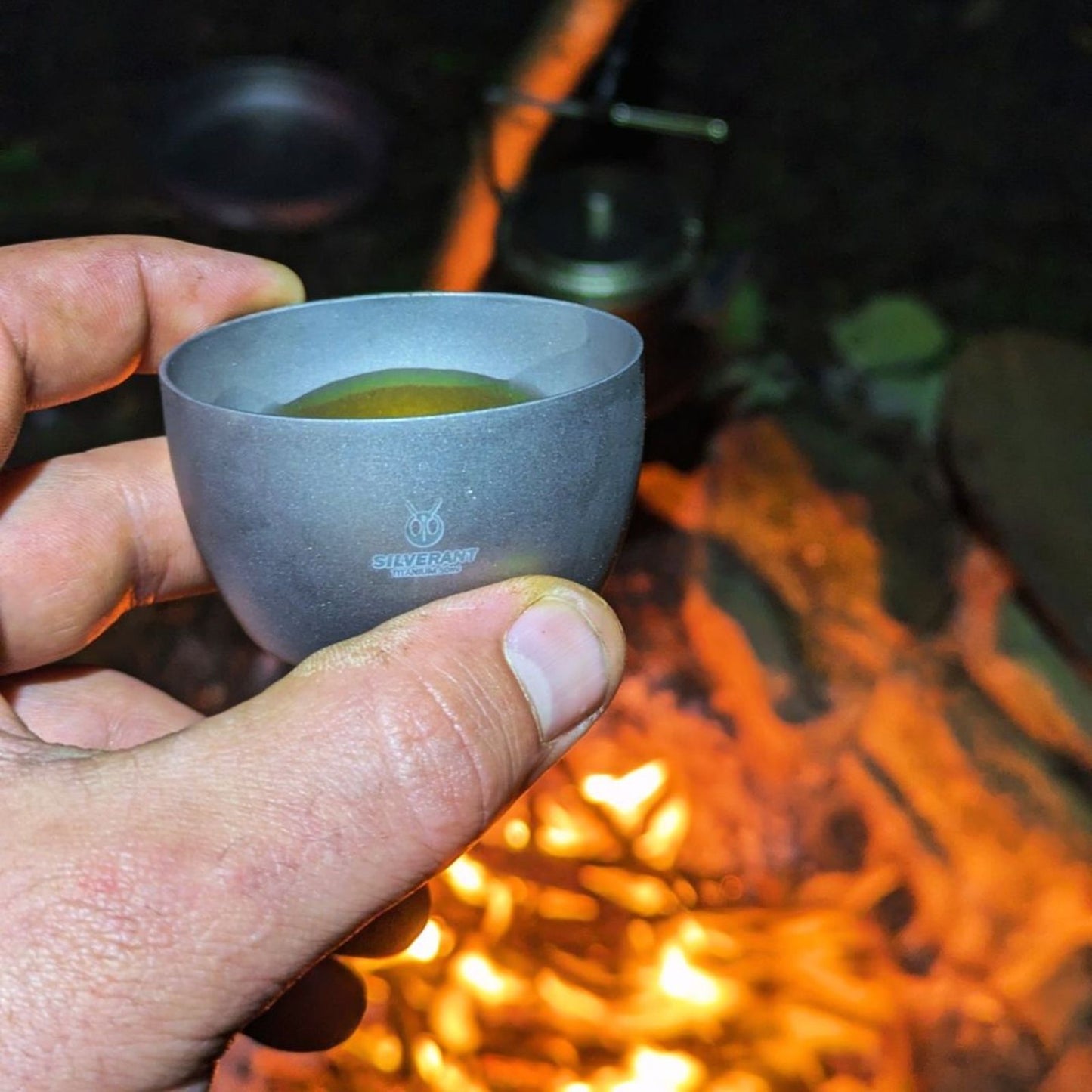 Ultralight Titanium Shot Glass - SilverAnt Outdoors