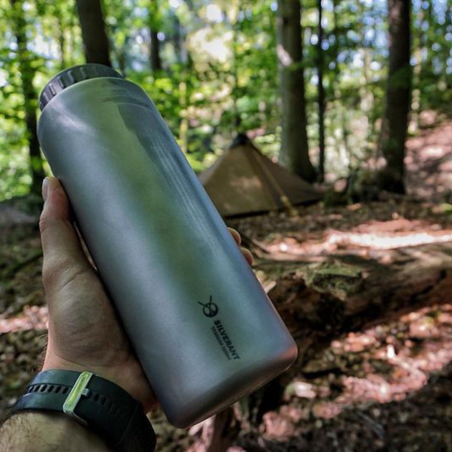 
                  
                    Large Titanium Water Bottle 1500ml/52.8 fl oz - Wide Mouth - SilverAnt Outdoors
                  
                