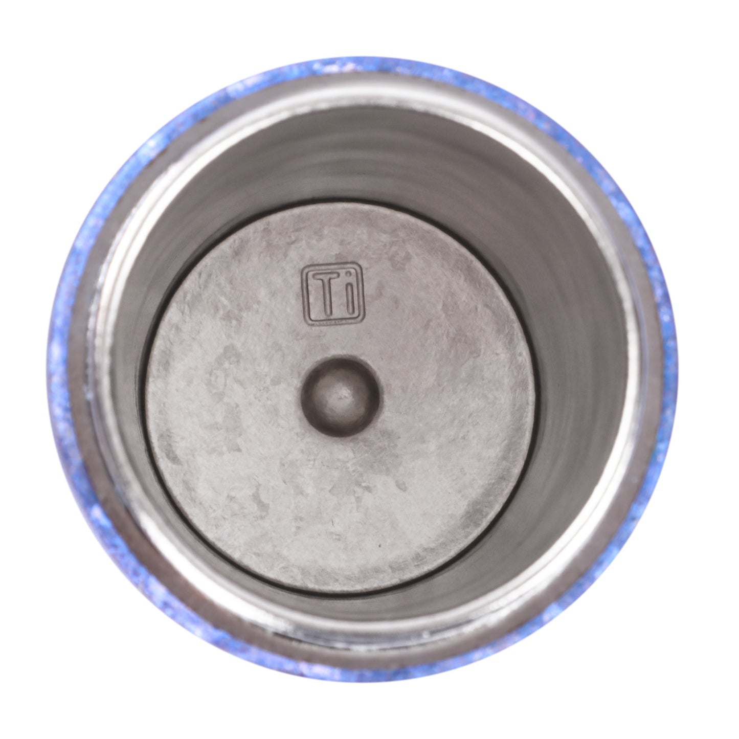 Crystallized Titanium Insulated Travel Coffee Mug with Lid 400ml/14 fl oz - Ocean Blue