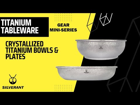 Load and play video in Gallery viewer, Titanium Camping Bowl - Crystallized Finish