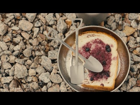 Load and play video in Gallery viewer, Titanium Square & Spade Shovel Cutlery Utensils