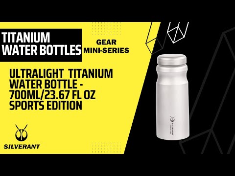 Load and play video in Gallery viewer, Sports Edition Titanium Water Bottle - 700ml/23.67 fl oz