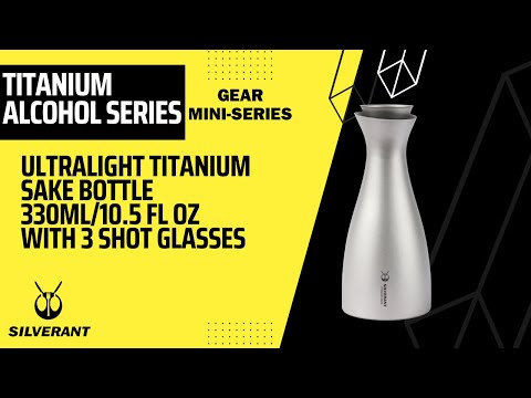 Load and play video in Gallery viewer, Titanium Sake Bottle 330ml/10.5 fl oz