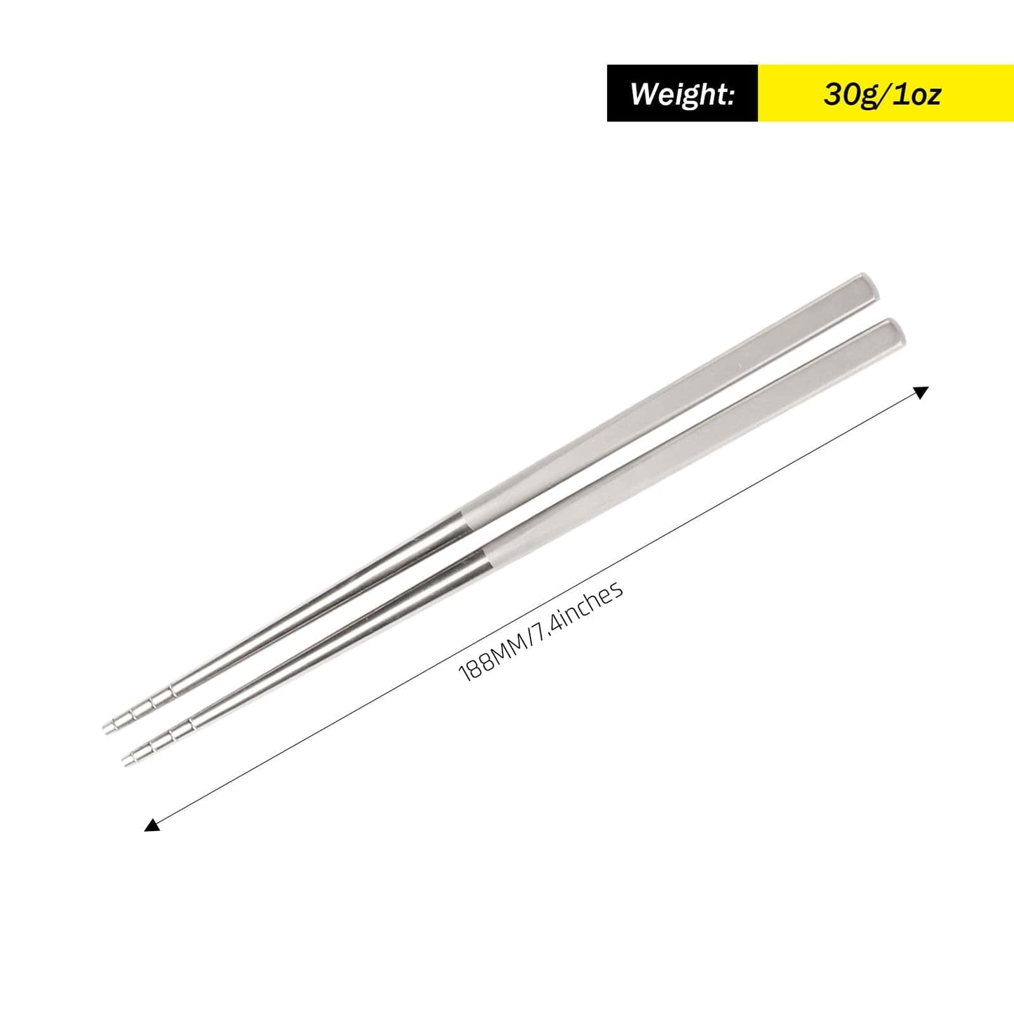 
                  
                    Ultralight Titanium Chopsticks - SilverAnt Outdoors
                  
                