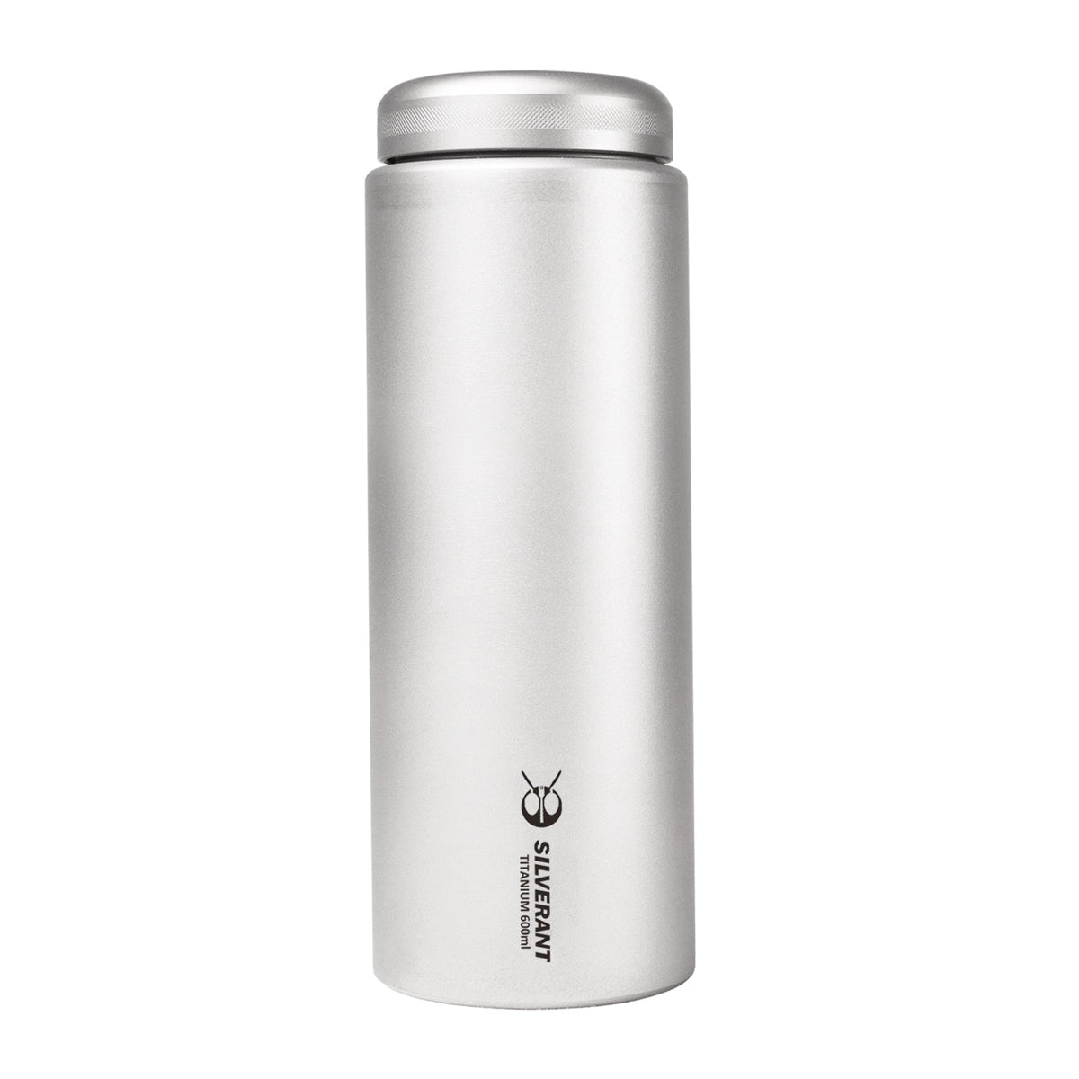 600ml Stainless Steel Straw Top Water Bottle (Silver) (BGHS01) FL-10