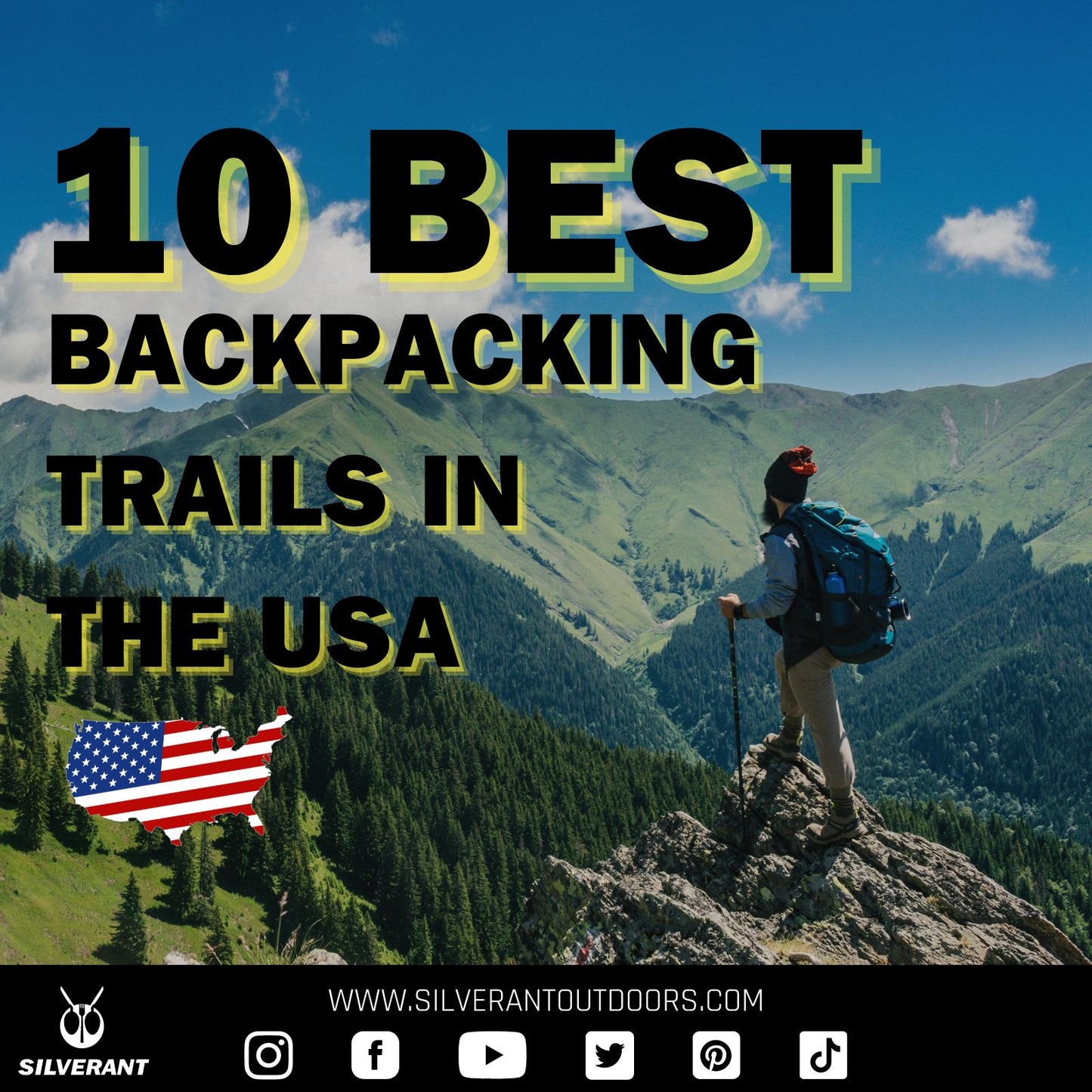 10 BEST BACKPACKING TRAILS IN THE US - 20 TO 100 MILES