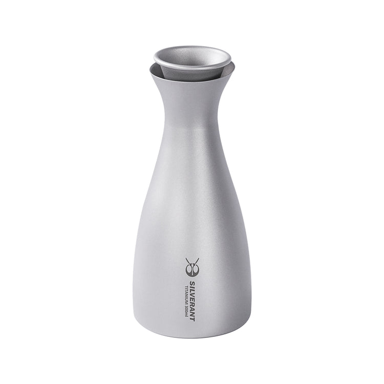 Titanium Sake Bottle - 330ml/10.5 fl oz - SilverAnt Outdoors