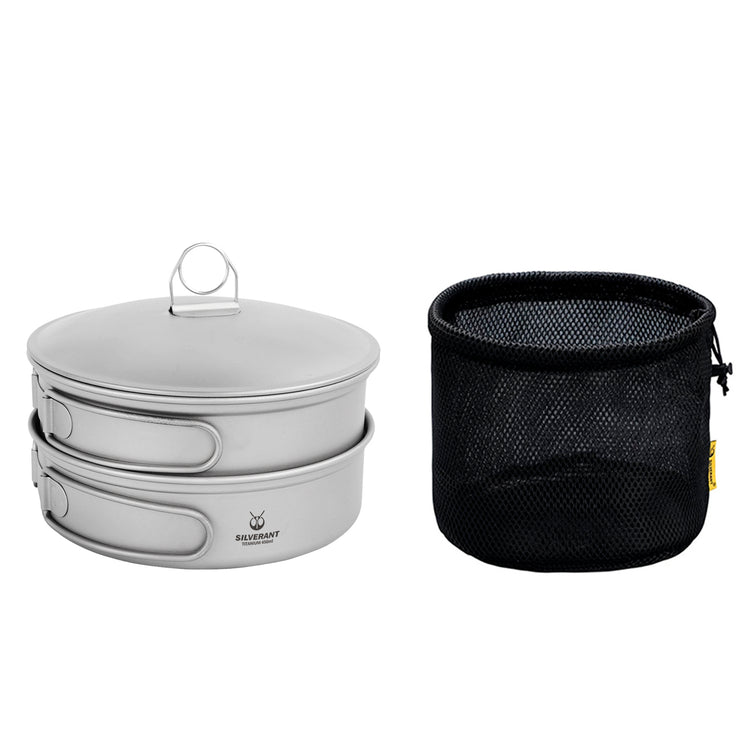 
                  
                    Ultralight 2-Piece Titanium Cookware Set with meshbag
                  
                
