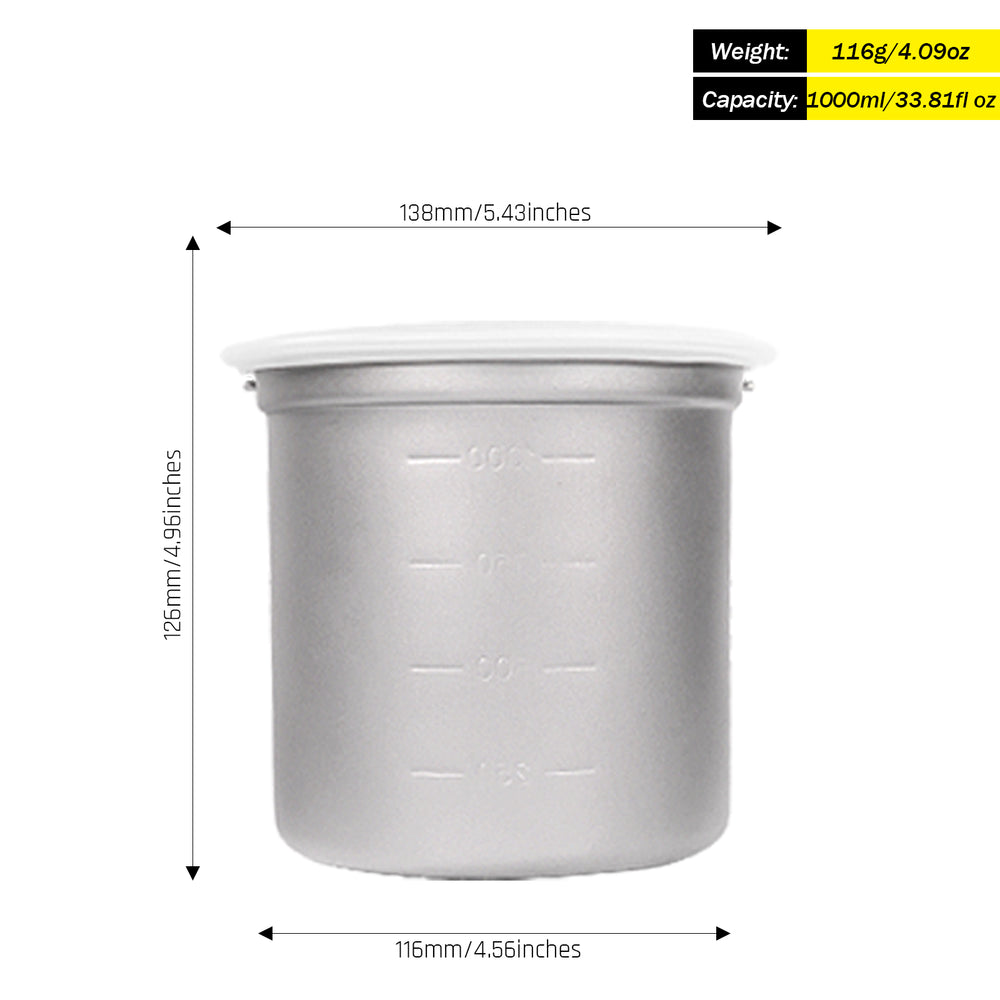 Ultralight Titanium Rice Cooker | SilverAnt Outdoors