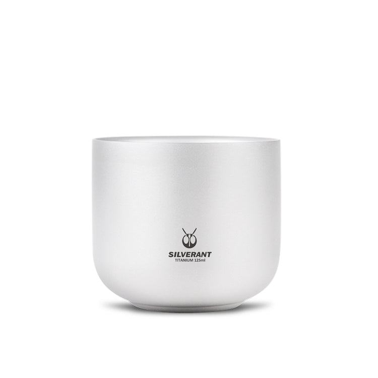 SilerAnt Outdoors Titanium Tea Cup Double Wall 125ml/4.22 fl oz Sandblasted Finish - main image