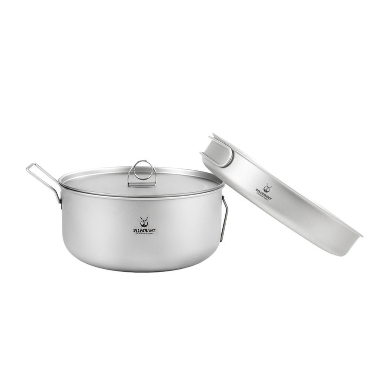 
                  
                    SilverAnt Large 2-Piece Titanium Pot & Pan Camping Cookware Set
                  
                