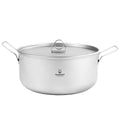 Large 2-Piece Titanium Pot & Pan Camping Cookware Set