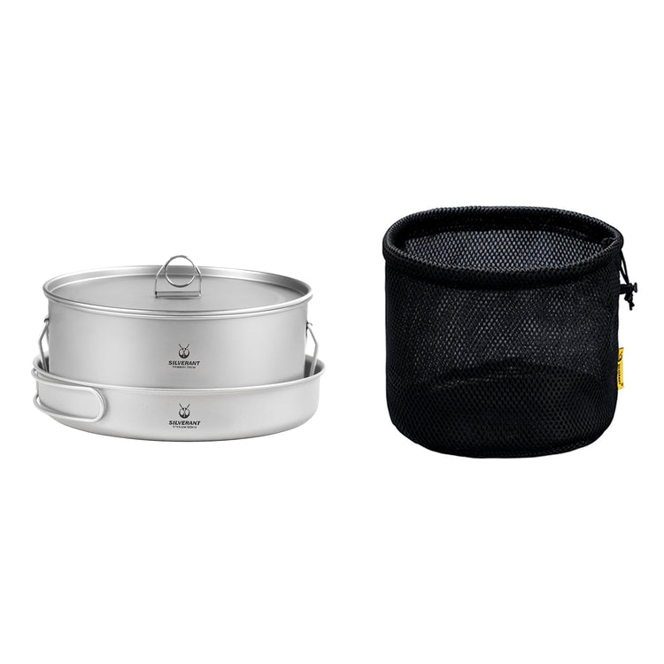 
                  
                    SilverAnt Large 2-Piece Titanium Pot & Pan Camping Cookware Set
                  
                