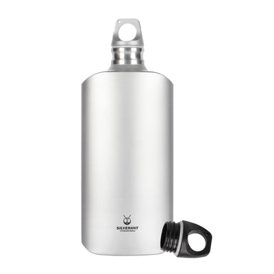 Titanium Water Bottle 800ml/28.16 fl oz - Slim - SilverAnt Outdoors