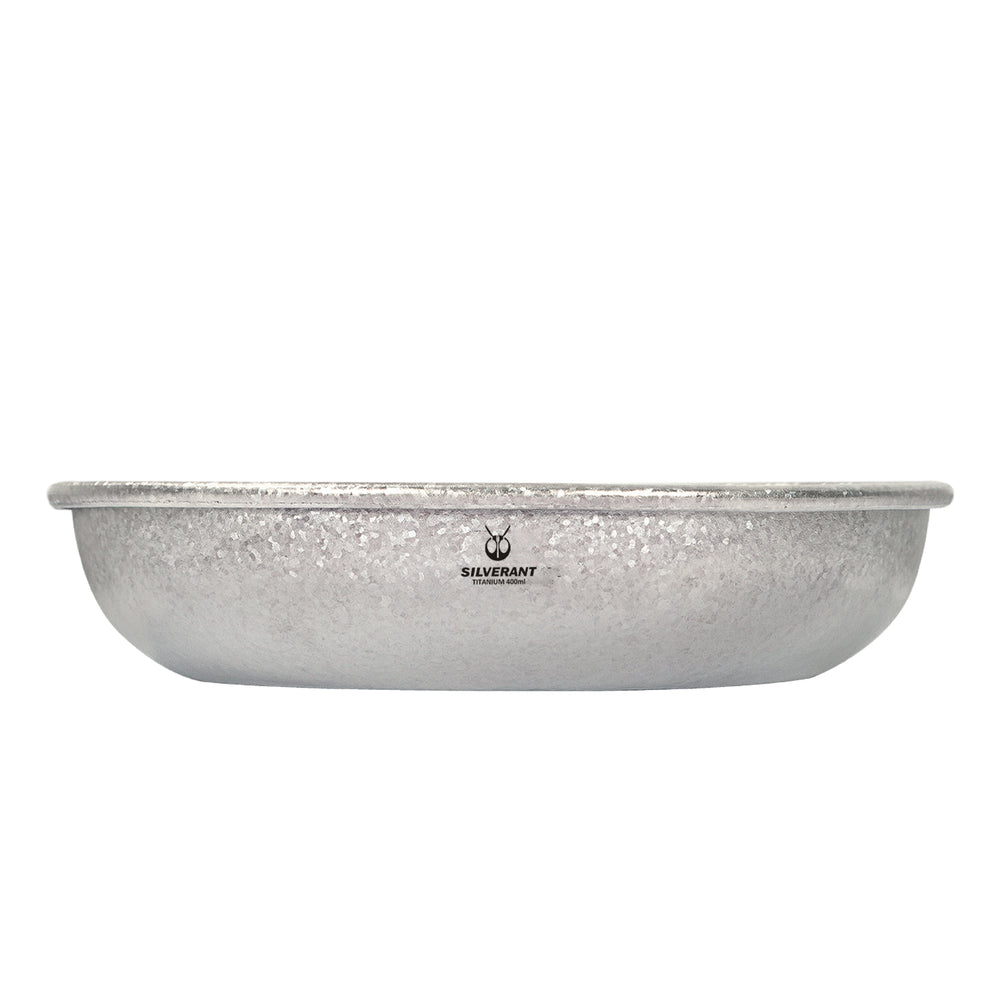 SilverAnt Titanium Camping Plate with a Crystallized Finish 400ml/13.53 fl oz - main image