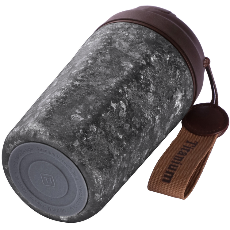 
                  
                    Black Crystallized Titanium Insulated Travel Coffee Mug with Lid 400ml/14 fl oz-SilverAnt Outdoors
                  
                