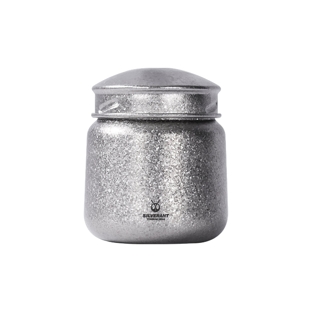SilverAnt Ultralight Crystallized Watertight Titanium Container – 280ml / 9.47 fl oz