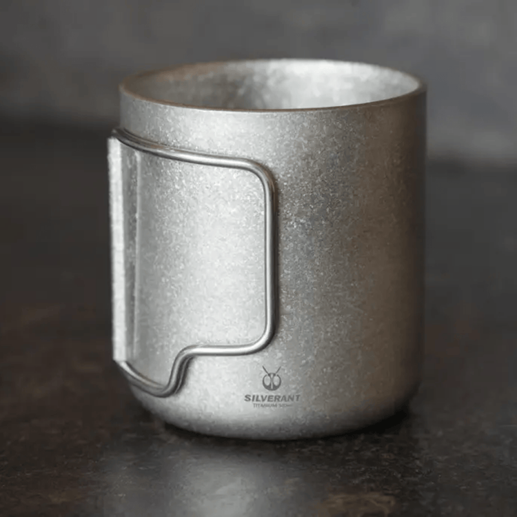
                  
                    Crystallized Titanium Double-wall Mug with Lid 300ml/10.14 fl oz - Folding Handles
                  
                