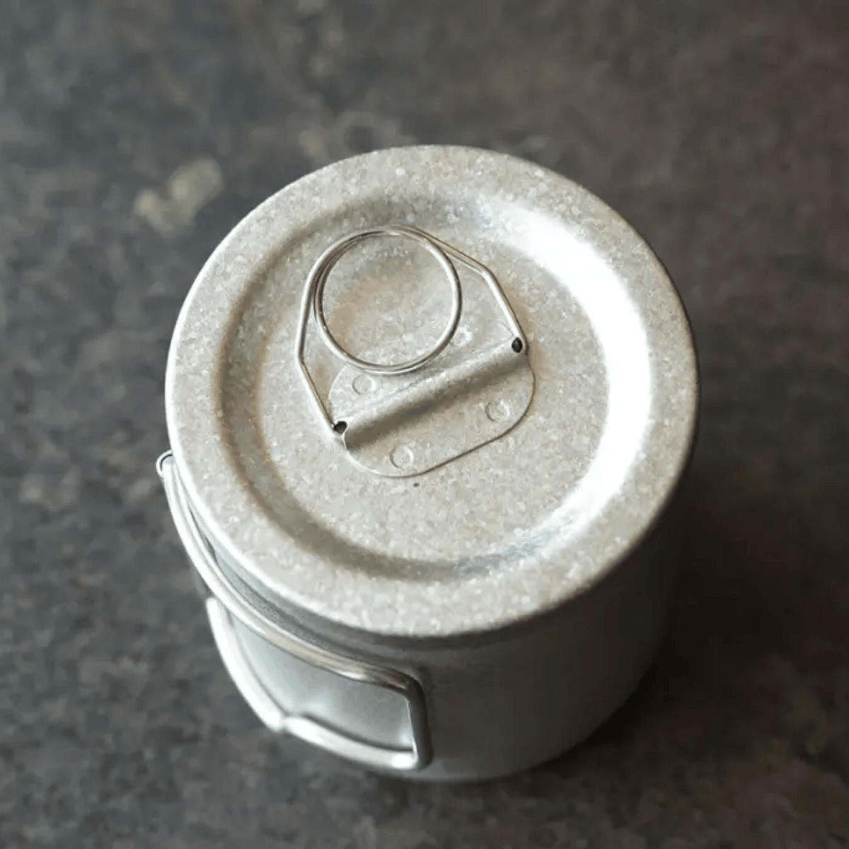 Crystallized Titanium Double-wall Mug with Lid 300ml/10.14 fl oz - Folding Handles