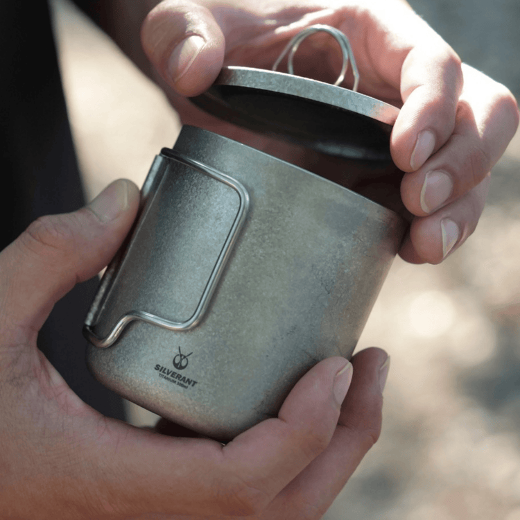 
                  
                    Crystallized Titanium Double-wall Mug with Lid 300ml/10.14 fl oz - Folding Handles
                  
                