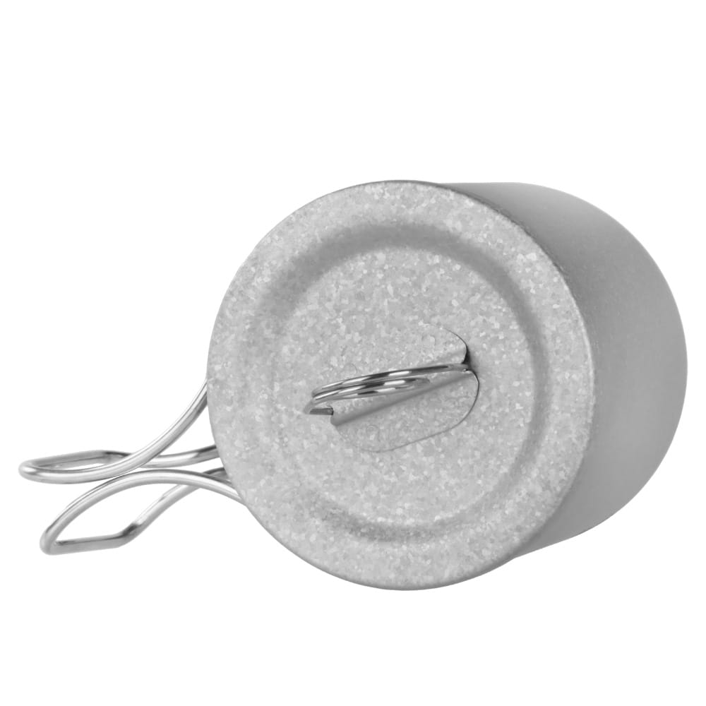 Crystallized Titanium Double-wall Mug with Lid 300ml/10.14 fl oz - Folding Handles