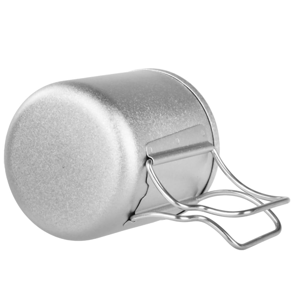 Crystallized Titanium Double-wall Mug with Lid 300ml/10.14 fl oz - Folding Handles