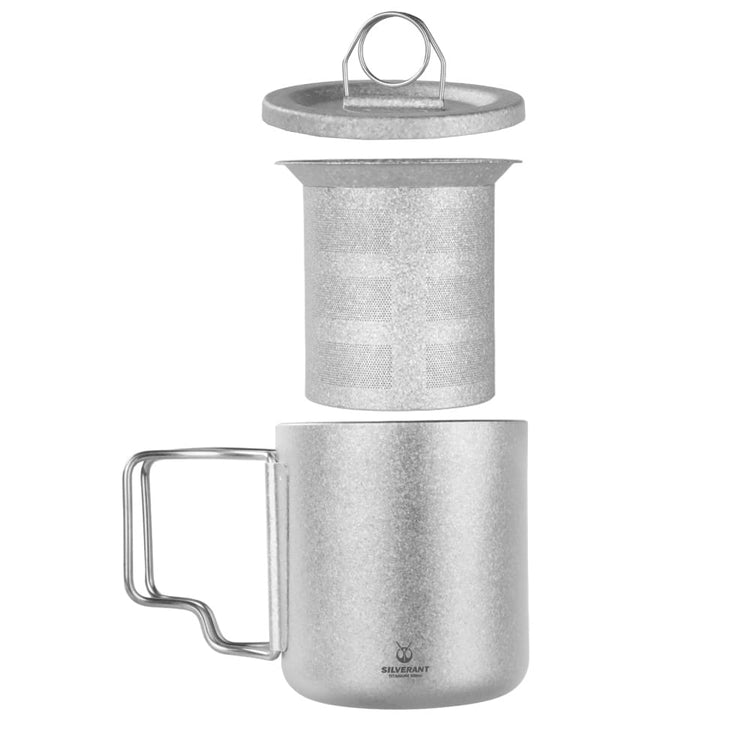 
                  
                    Crystallized Titanium Double-wall Mug with Lid 300ml/10.14 fl oz - Folding Handles
                  
                