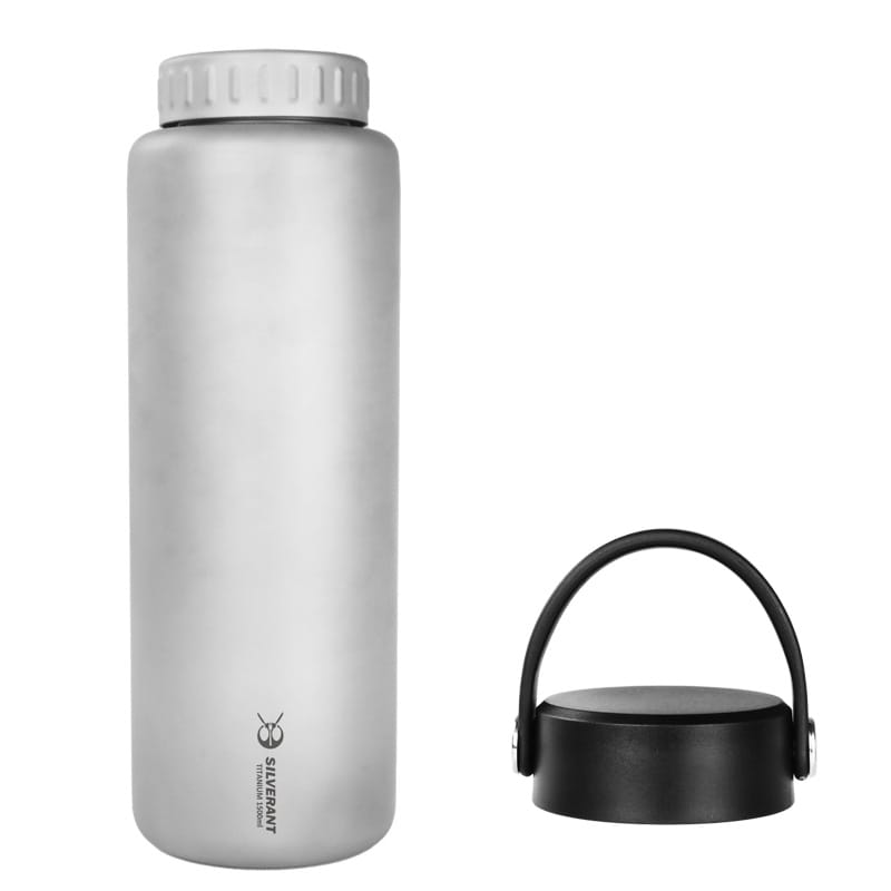 SilverAnt Ultralight Large Titanium Water Bottle (Wide Mouth) - 1500ml/52.8fl oz