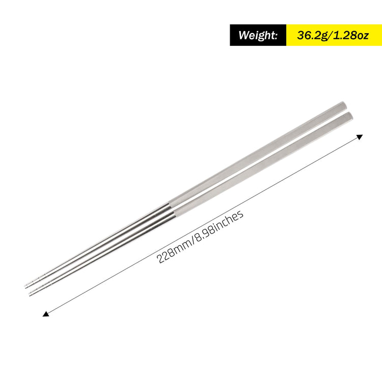 
                  
                    Ultralight Titanium Chopsticks - SilverAnt Outdoors
                  
                