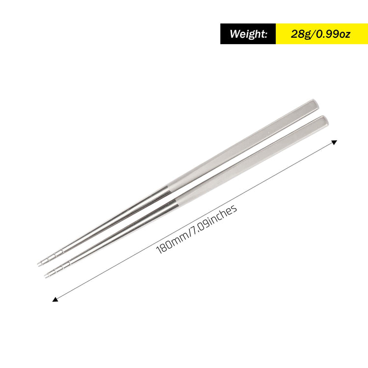 
                  
                    Ultralight Titanium Chopsticks - SilverAnt Outdoors
                  
                