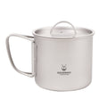 Ultralight Titanium Cup With Lid - 4 Sizes