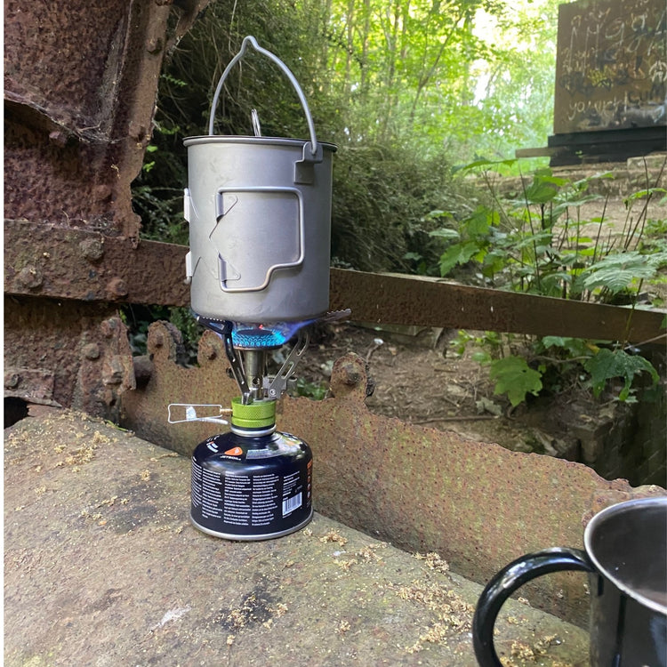 
                  
                    Titanium Pot 750ml/25 fl oz with Lid and Bail Handle - SilverAnt Outdoors
                  
                