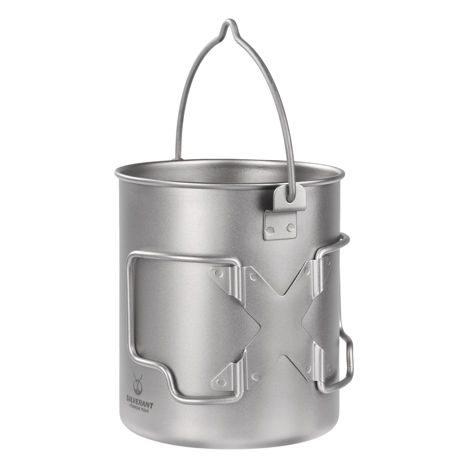 Titanium Pot 750ml/25fl oz with Lid & Bail Handle | SilverAnt Outdoors