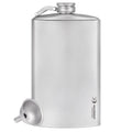 Titanium Hip Flask & Funnel - 280ml/9.47 fl oz & 450ml/15.22 fl oz
