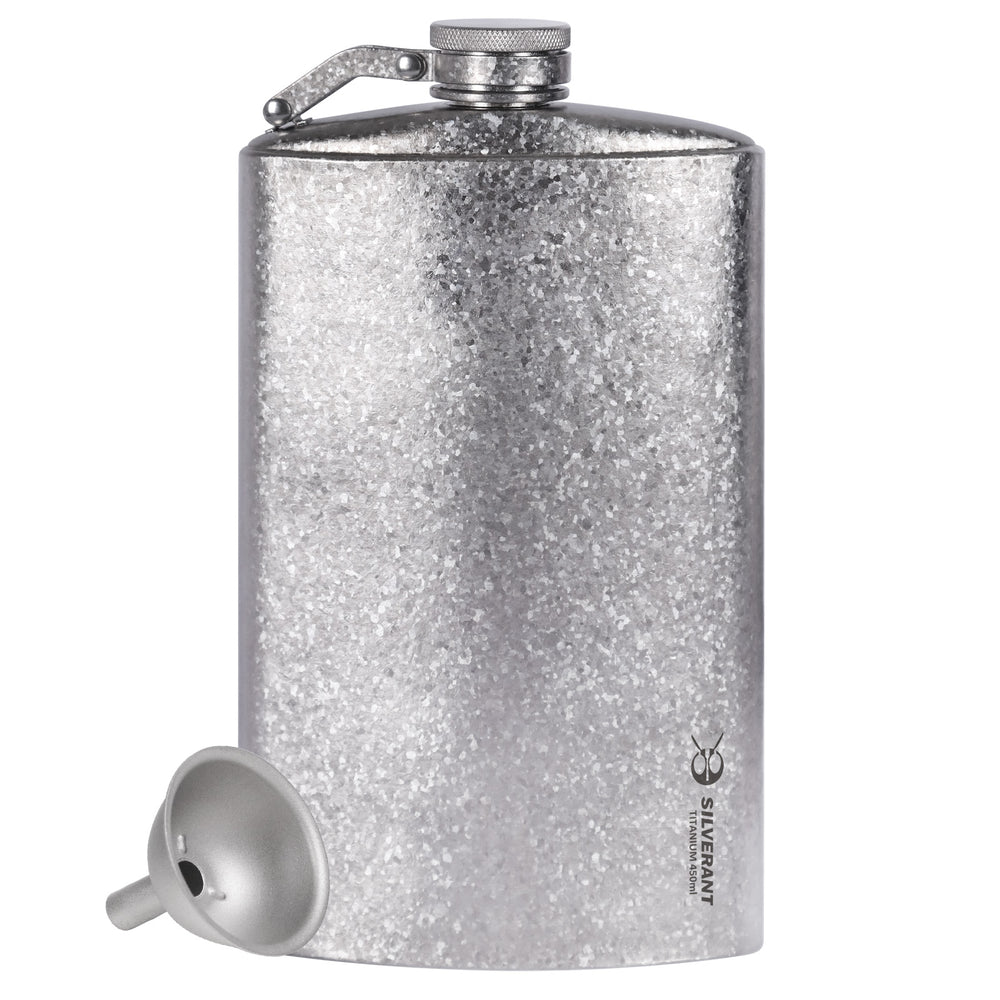 
                  
                    Titanium Hip Flask & Funnel - 280ml/9.47 fl oz & 450ml/15.22 fl oz
                  
                