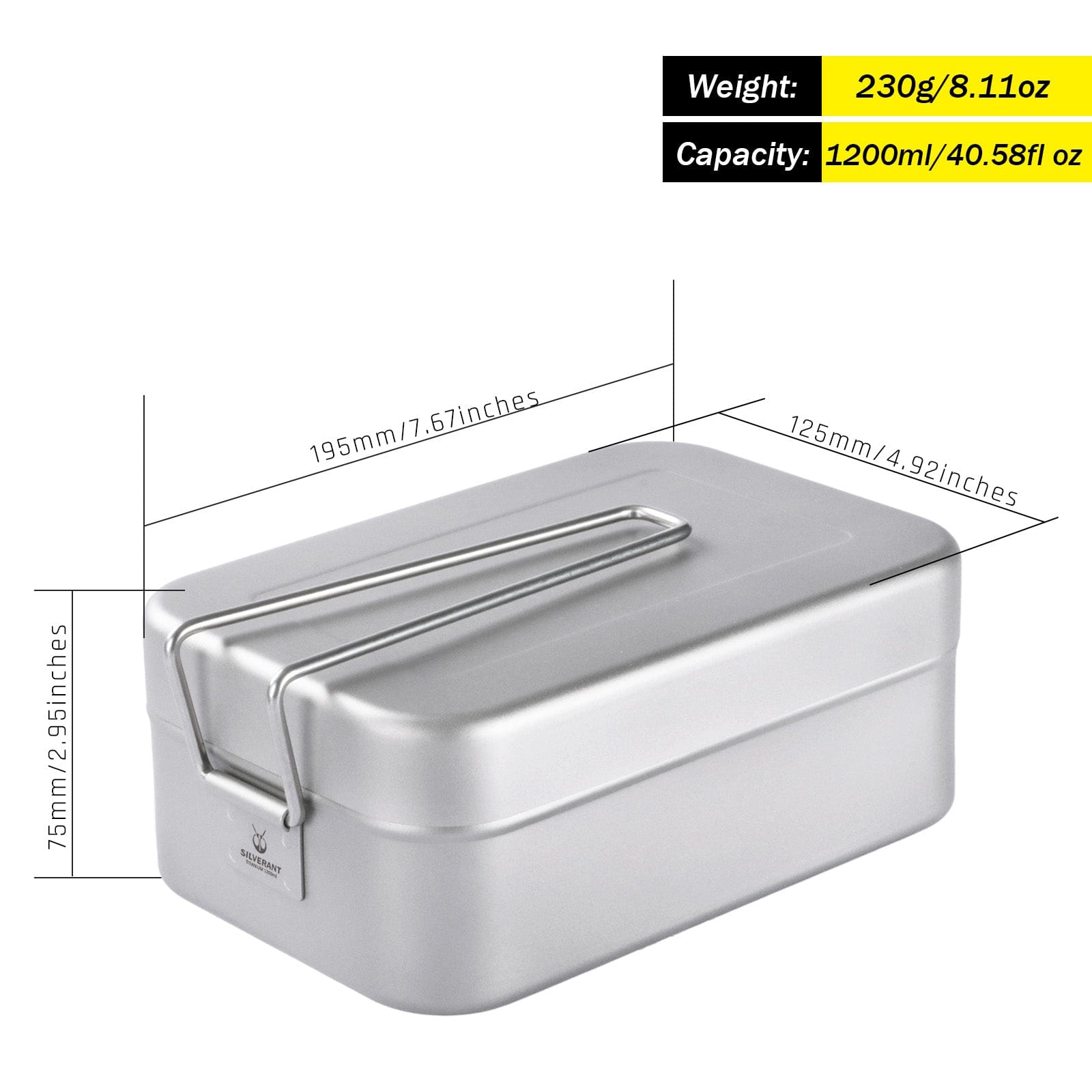 Ultralight Titanium Mess Tins - 2 Sizes | SilverAnt Outdoors