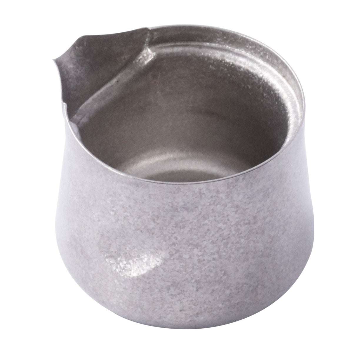 SilverAnt Crystallized Titanium Breeze Travel Teapot & Cups Set - top angle view, close-up