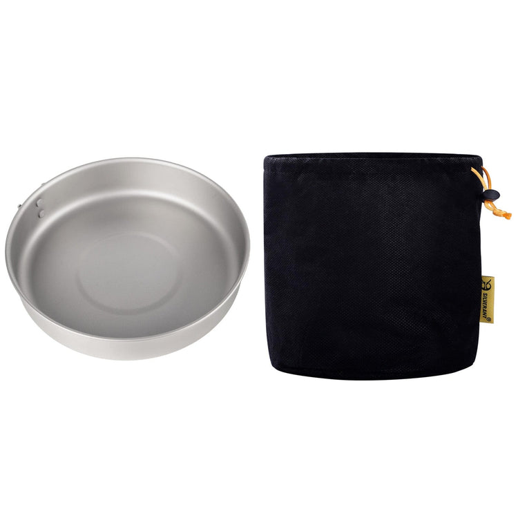 
                  
                    SilverAnt Medium 2-Piece Titanium Pot and Pan Camping Cookware Set - Titanium Pan (folded handles with Drawstring Mesh bag included with purchase)
                  
                