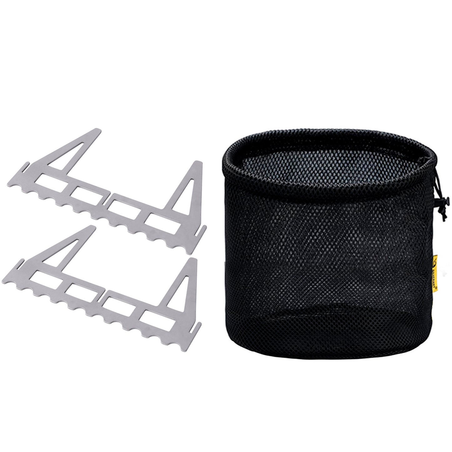 SilverAnt Outdoors Enhanced Ultralight Titanium Cross Stand -Storage Case