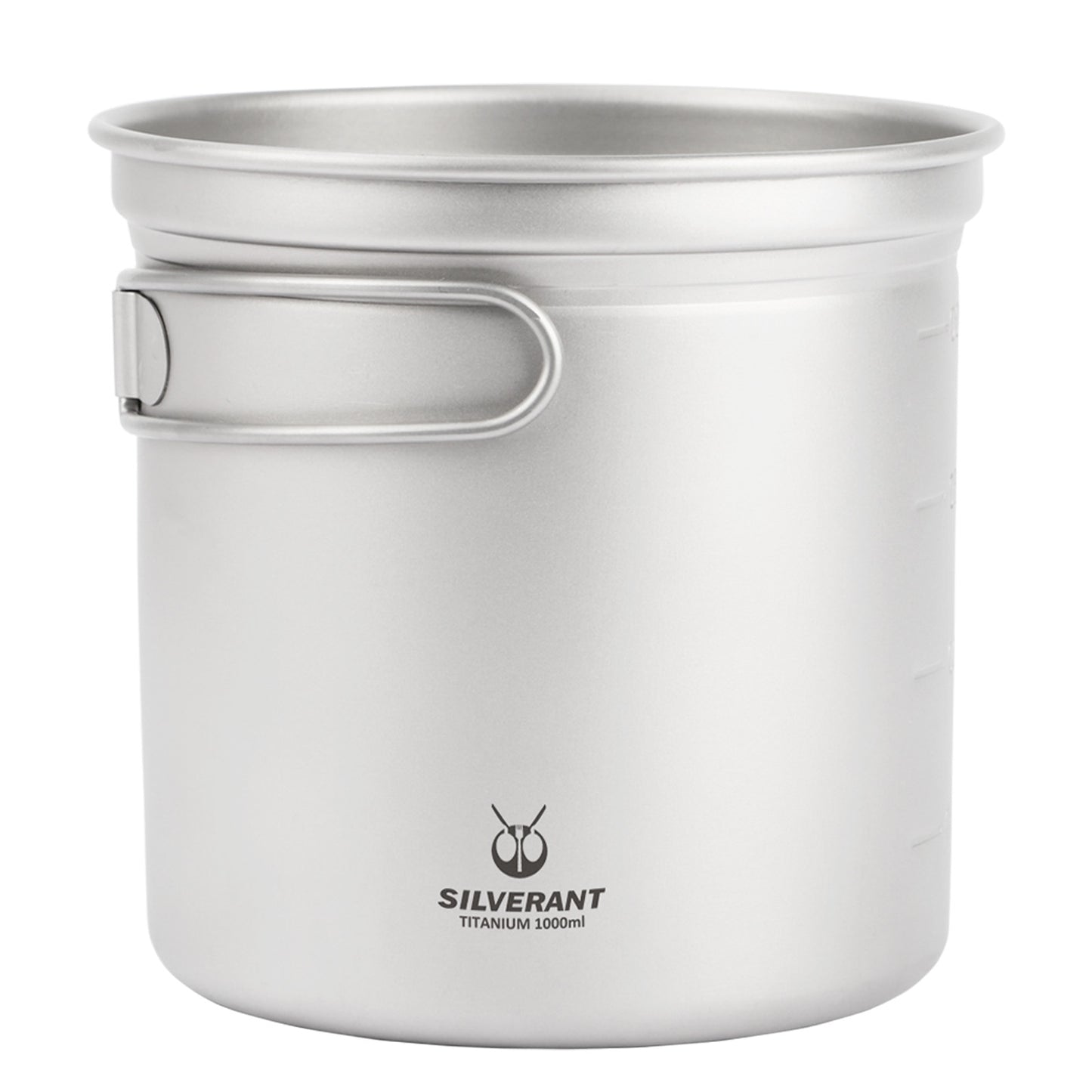 SilverAnt Outdoors Titanium Camping Pot 1000ml/35 fl oz